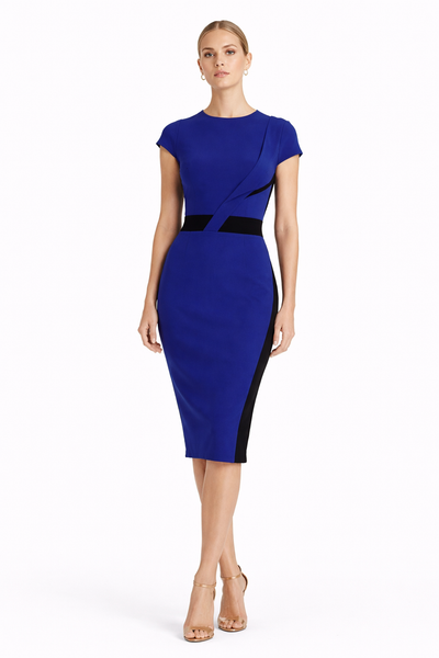 Roland Mouret Blue/Blk Dress