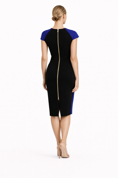 Roland Mouret Blue/Blk Dress