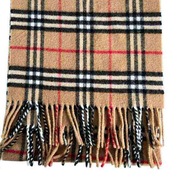 Burberry check wool scarf