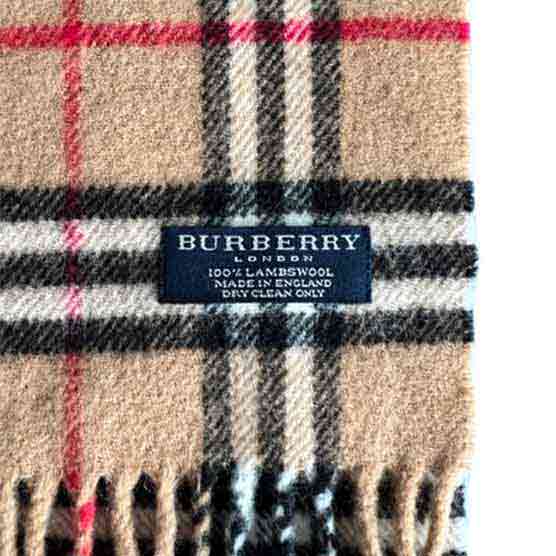 Burberry check wool scarf – The Dresser London