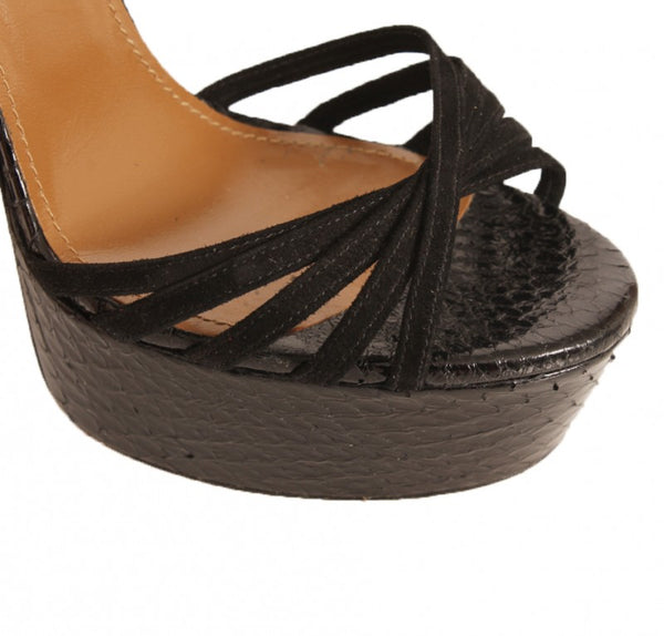 Aquazzura Black Platform Shoes