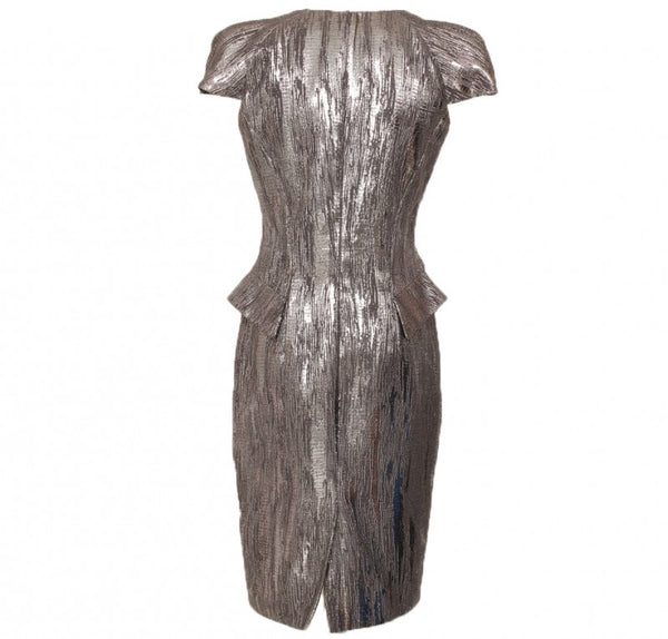 Alexander McQueen Silver Dress