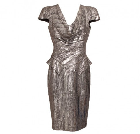 Alexander McQueen Silver Dress