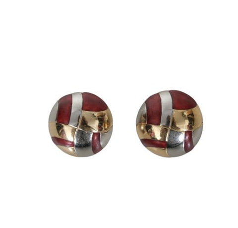 1960s Lanvin Round Ear Clips