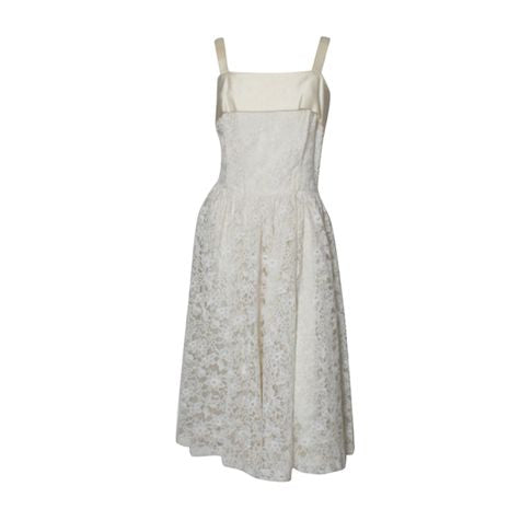 Vintage Melbray Ivory Lace Dress