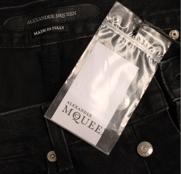 McQueen Washed Blk Jeans