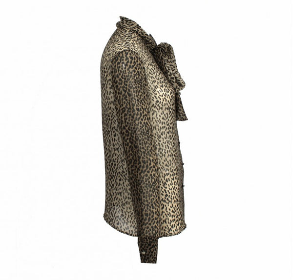 YSL Leopard Print Shirt