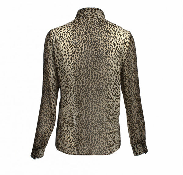 YSL Leopard Print Shirt