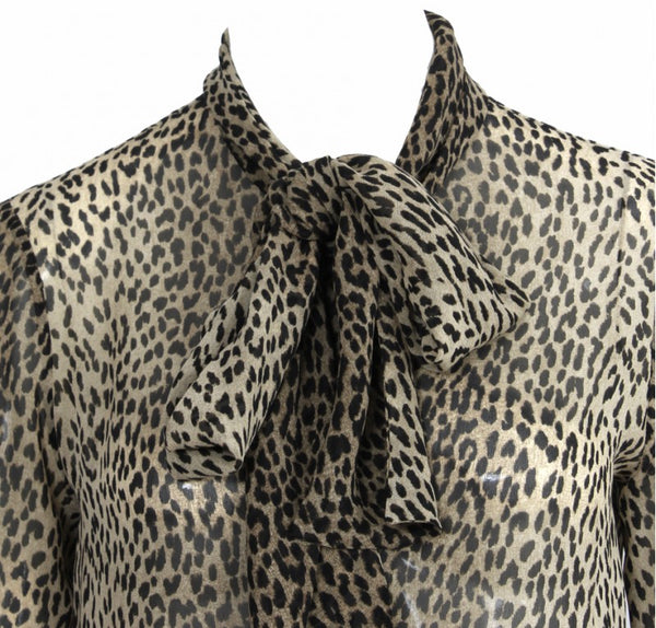 YSL Leopard Print Shirt