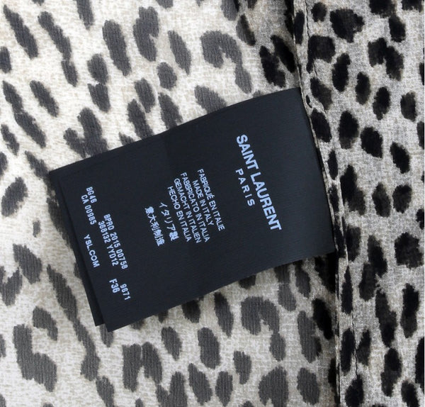 YSL Leopard Print Shirt