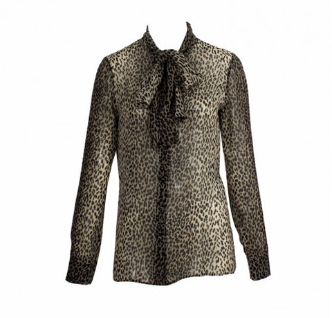 YSL Leopard Print Shirt