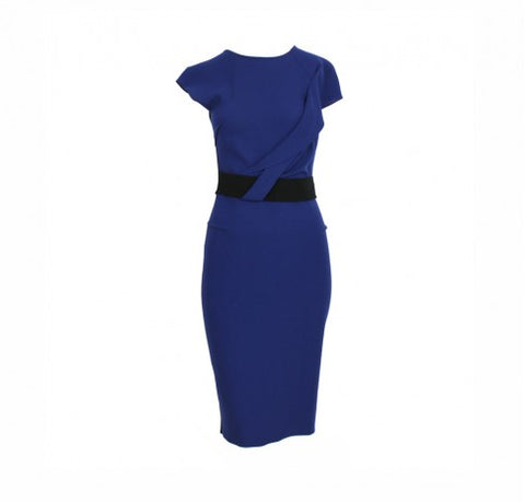 Roland Mouret Blue/Blk Dress