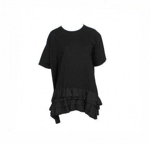 A.McQueen Black Frill Top