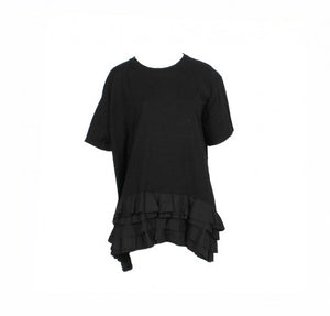 A.McQueen Black Frill Top