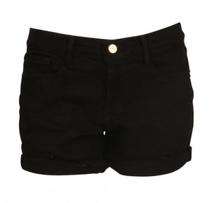 Frame Black Cotton Shorts