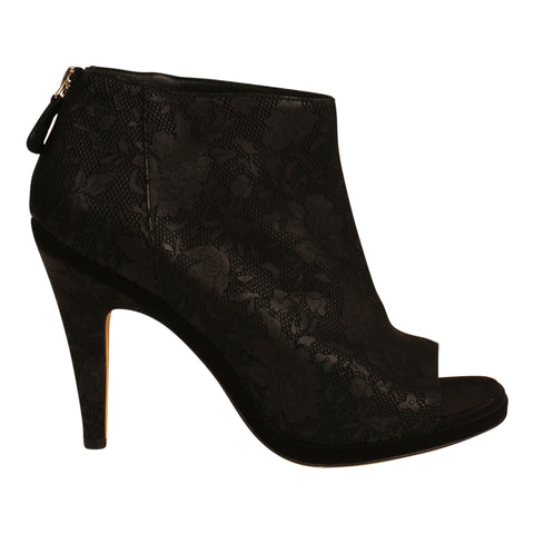 Chanel Embossed Ankle Boots