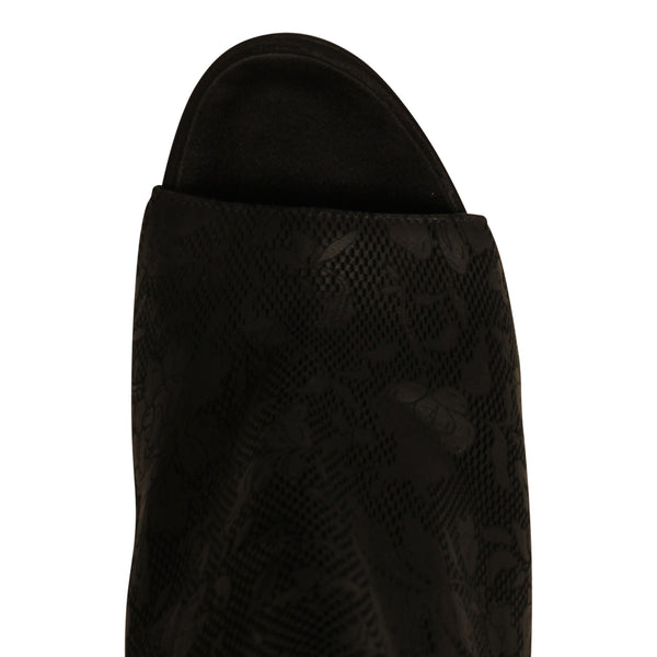 Chanel Embossed Ankle Boots
