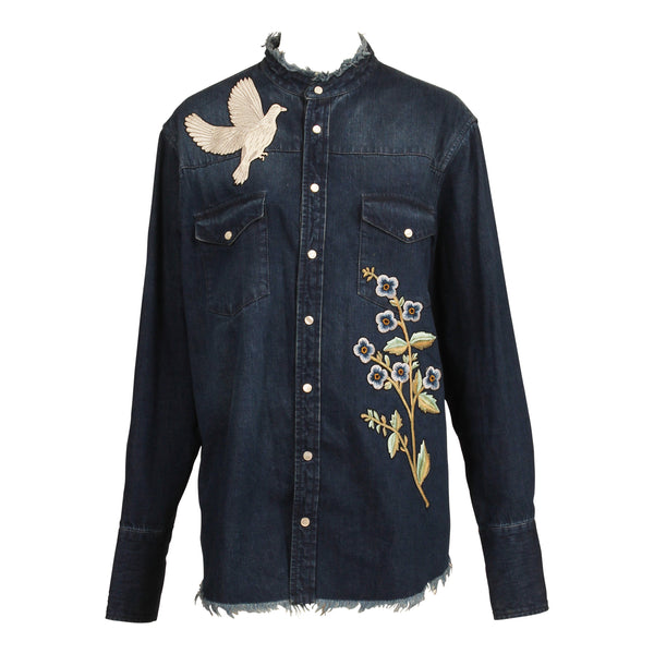 Alexander McQueen Denim Embroidierd Shirt/Jacket