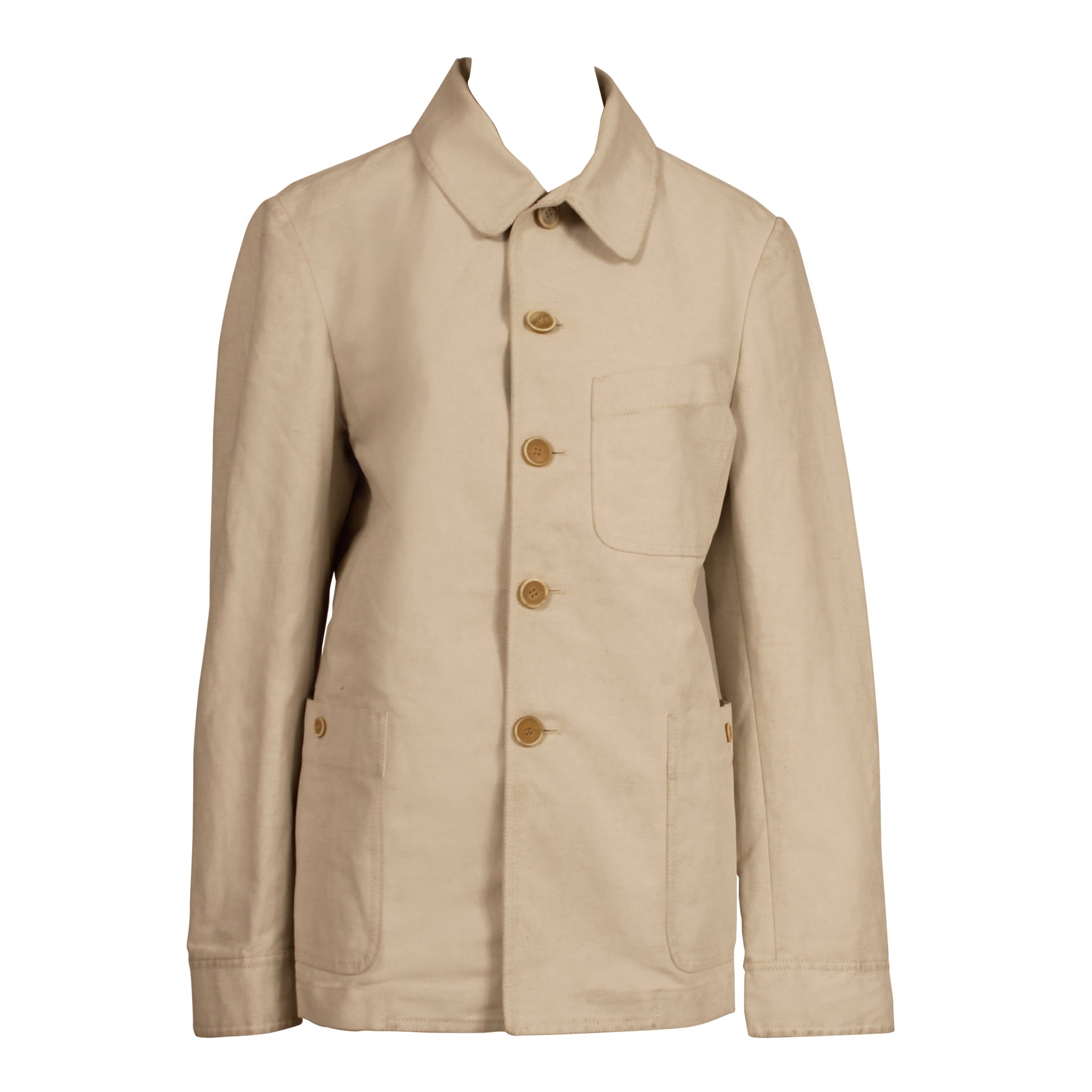 Alexander McQueen White Canvas Jacket