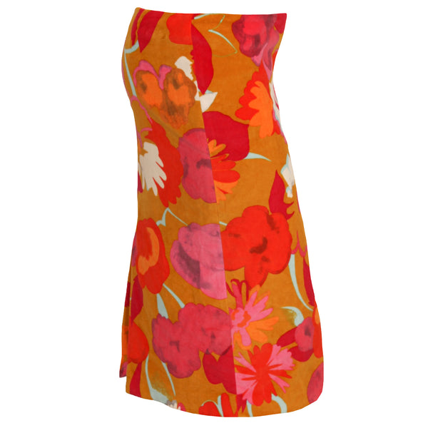 Versus Verscace Floral Velvet Skirt