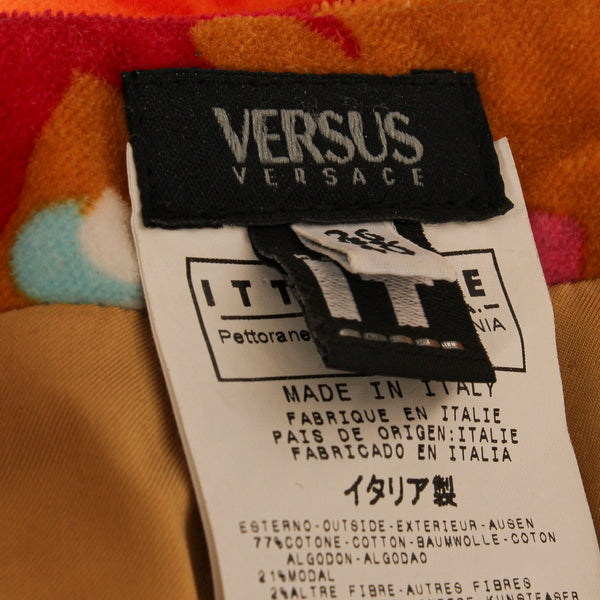 Versus Verscace Floral Velvet Skirt
