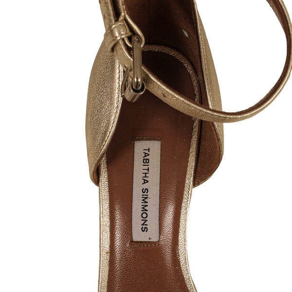 Tabitha Simmons Gold Shoes