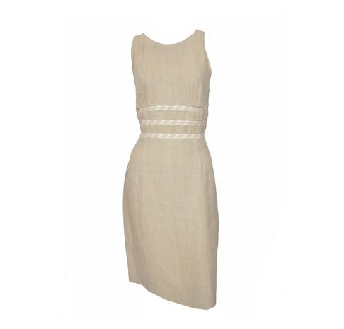 Valentino Beige Linen Dress