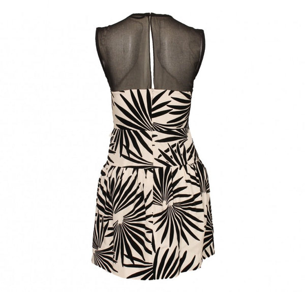 DVF Black and White Dress