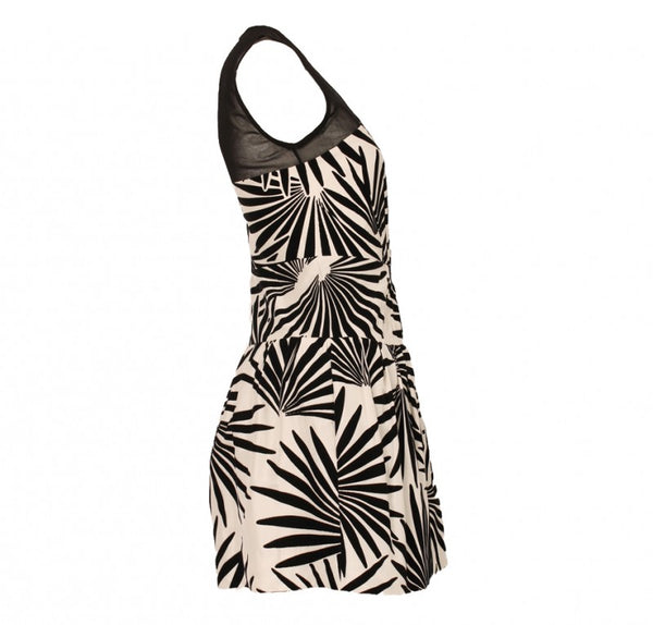 DVF Black and White Dress