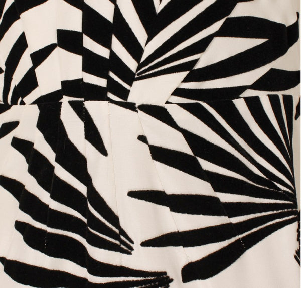 DVF Black and White Dress