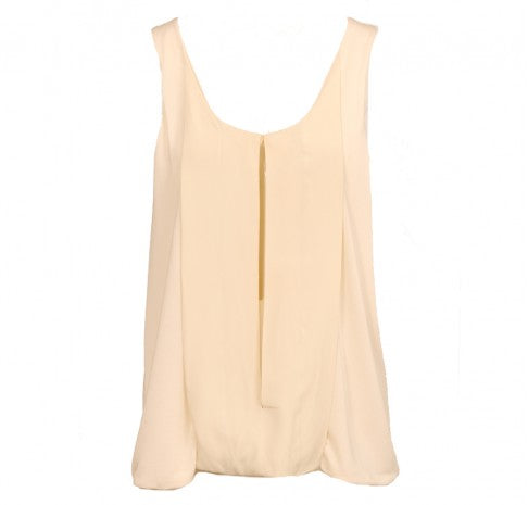 Chloe Cream Silk Top