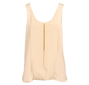 Chloe Cream Silk Top