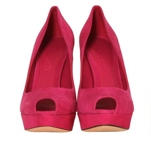 Pink suede deals alexander mcqueen's