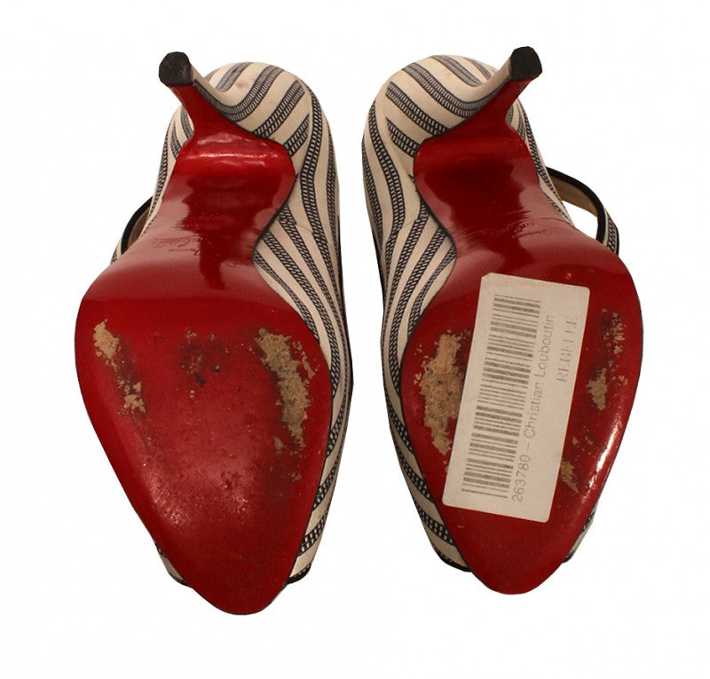 Christian Louboutin Striped Shoes The Dresser London