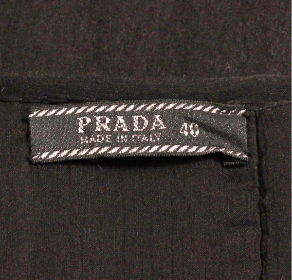Prada Black Wool Skirt