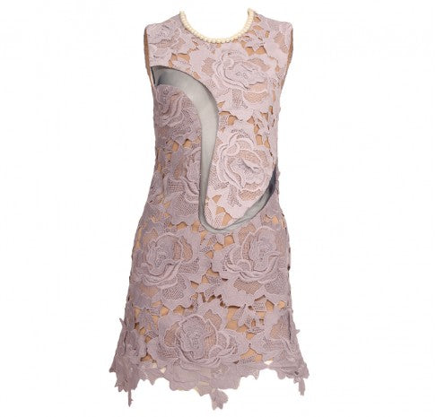 Self Portrait Lilac Pearl Dress The Dresser London Self Portrait Lilac Pearl Dress The Dresser London