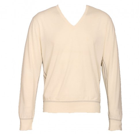 Paul Smith Cream & Navy Jumper