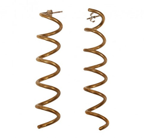 RCA Bronze Spiral Earrings