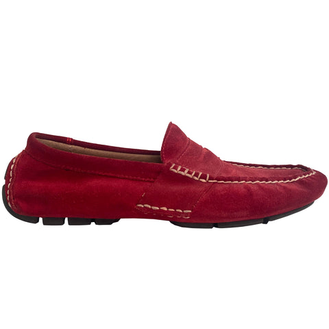 Ralph Lauren Red Suede Loafers