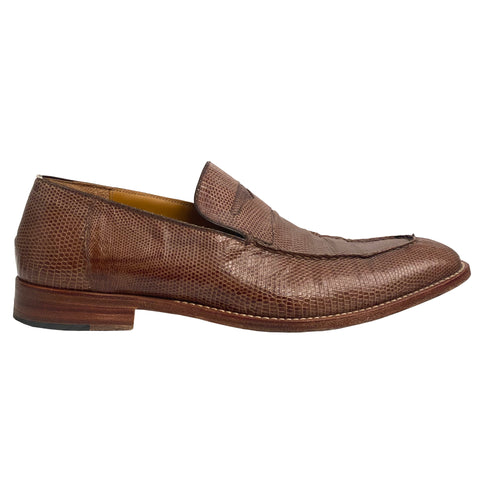 Sergio Rossi Snakeskin Loafers